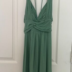 Green Halter Dress